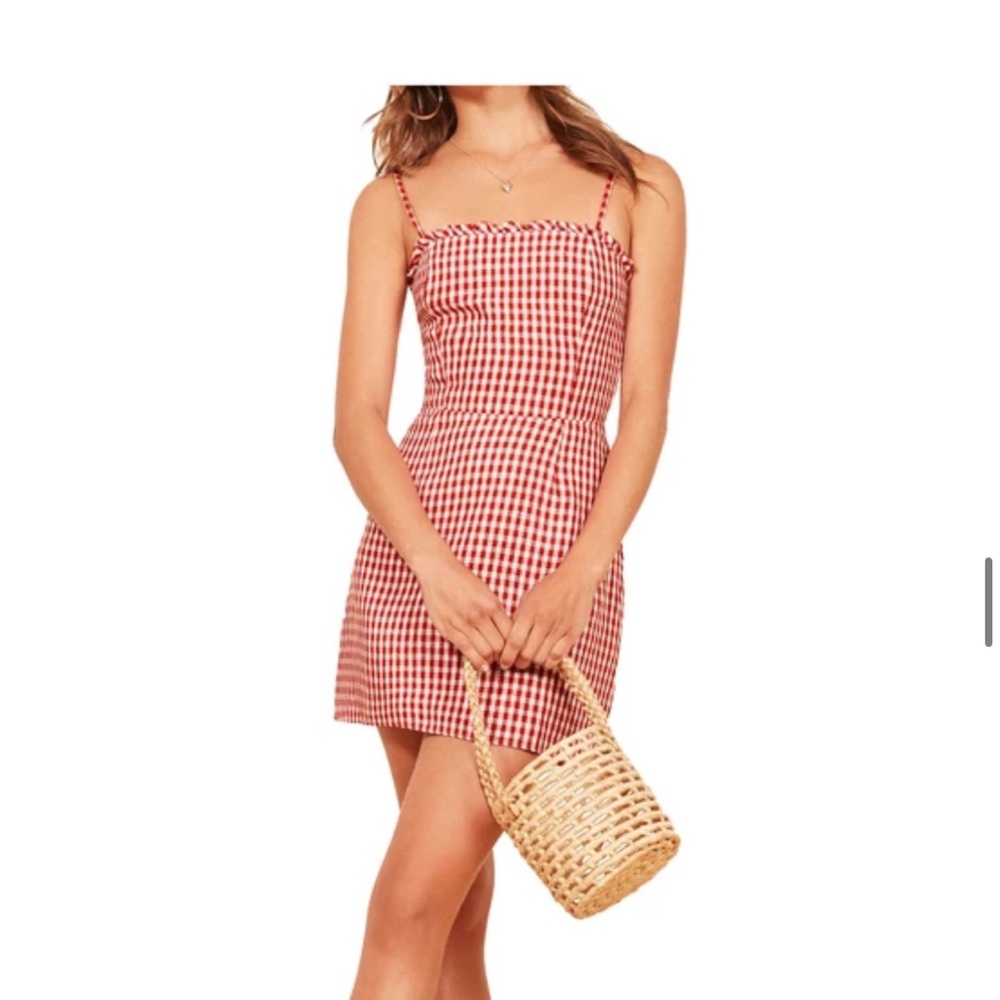 Reformation Gingham Mini Dress